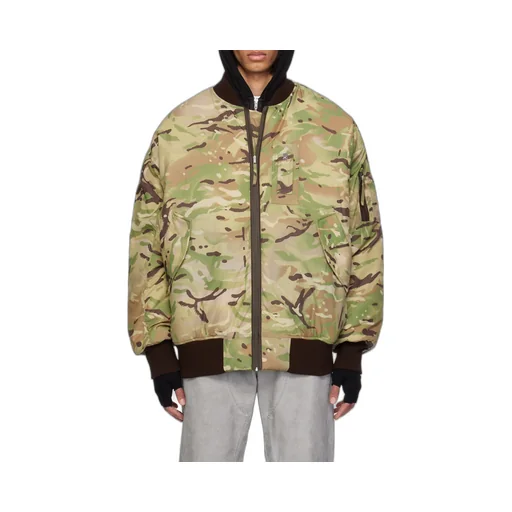 Oversized Camo Zippered Jacket