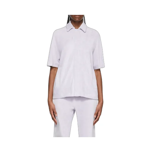 Logo Lapel Short-Sleeved Casual Jacket