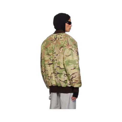 Oversized Camo Zippered Jacket