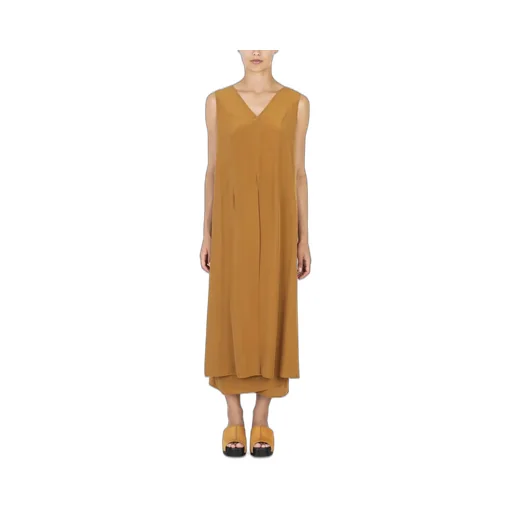 Silk Mid-Length Dress