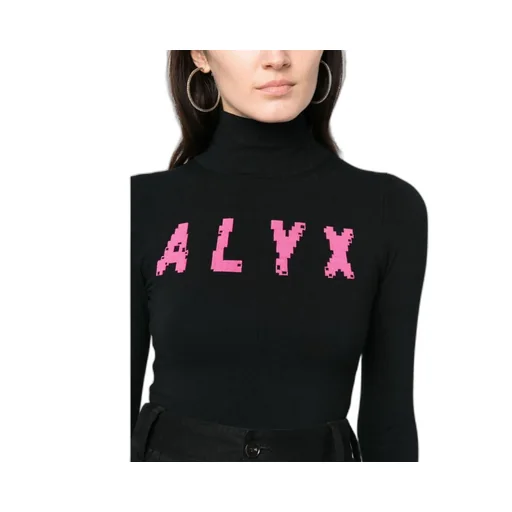 Logo Intarsia Turtleneck Jumper