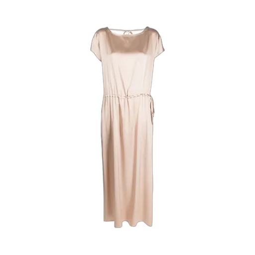 V-Back Satin Dress