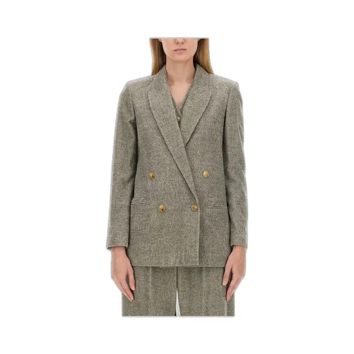 Double-Breasted Long Sleeved Blazer