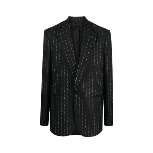 Embroidered Wool-Cashmere Blazer