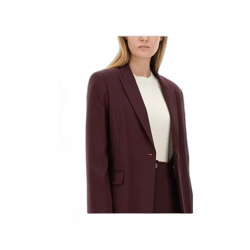 Peak-Lapels Straight Hem Blazer