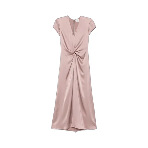 Elegant Satin Midi Dress