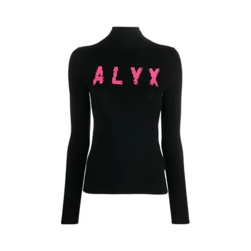 Logo Intarsia Turtleneck Jumper