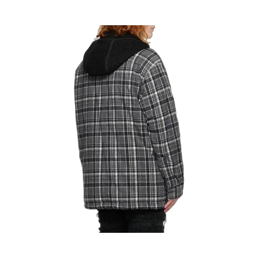 Logo Plaid-Filled Jacket