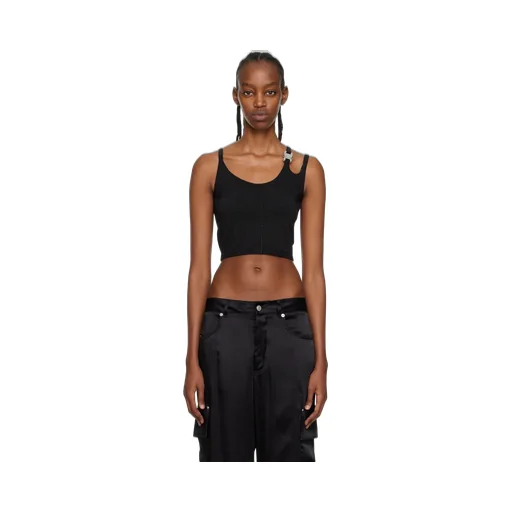 Buckle Detailed Cropped Top