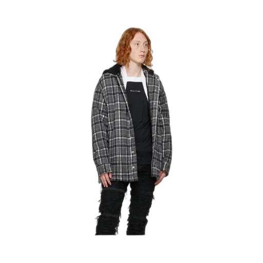 Logo Plaid-Filled Jacket