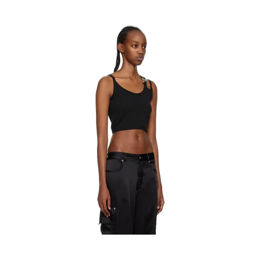Buckle Detailed Cropped Top