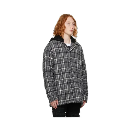 Logo Plaid-Filled Jacket