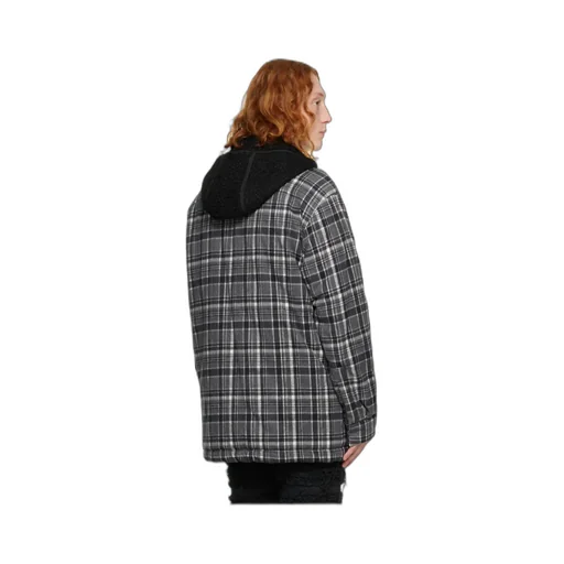 Logo Plaid-Filled Jacket