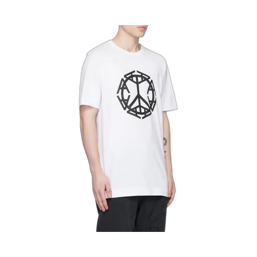 Peace Sign Logo-Print T-Shirt