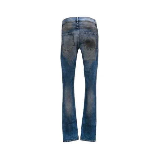 Slim-Cut Washed Jeans