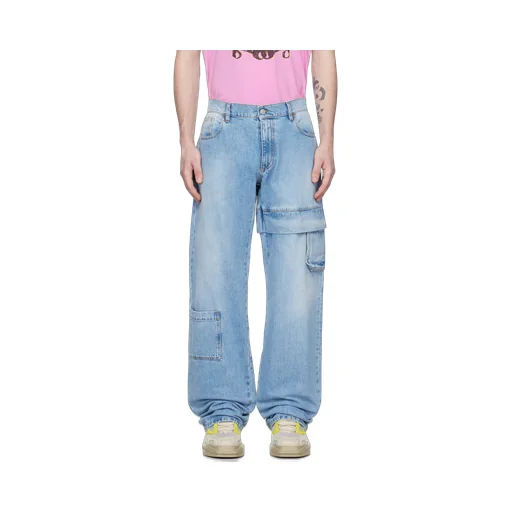 Logo Tag Cargo Jeans