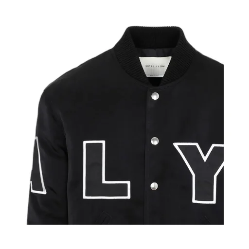 Logo Patch Embroidered Varsity Jacket