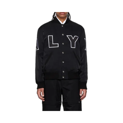 Logo Patch Embroidered Varsity Jacket