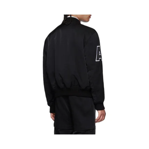 Logo Patch Embroidered Varsity Jacket