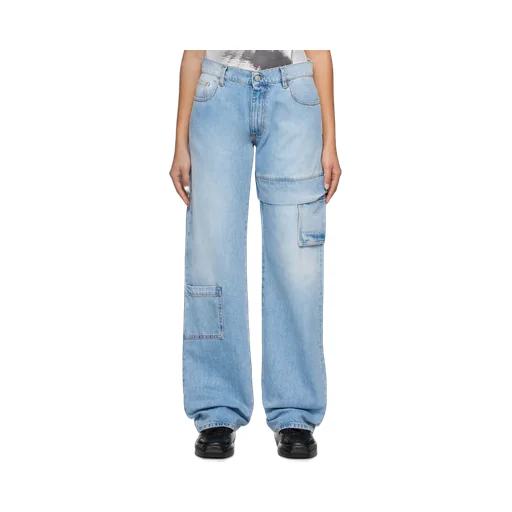 Logo Tag Cargo Jeans