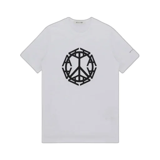 Peace Sign Logo-Print T-Shirt