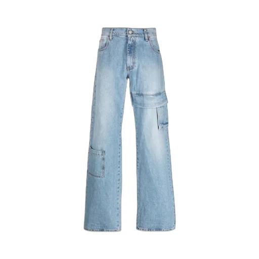 Logo Tag Cargo Jeans