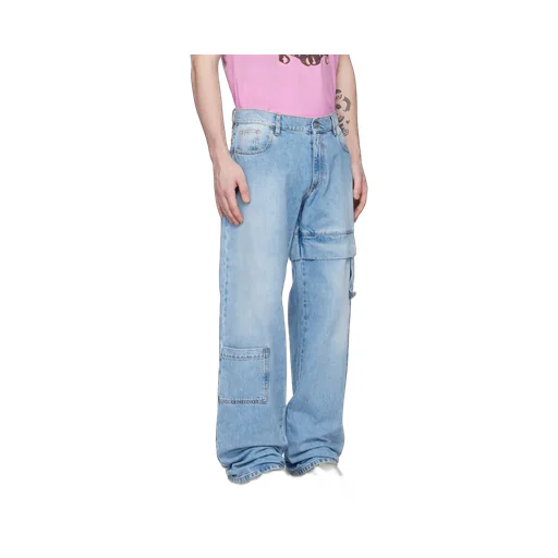 Logo Tag Cargo Jeans