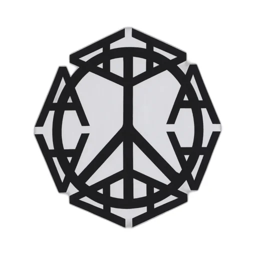 Peace Sign Logo-Print T-Shirt