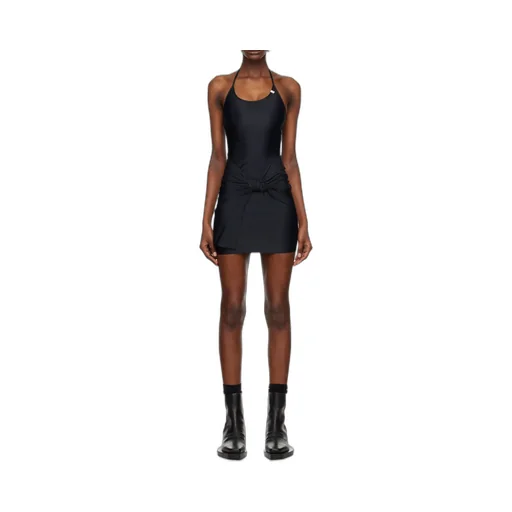 Gathered Halterneck Mini Dress