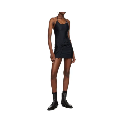 Gathered Halterneck Mini Dress