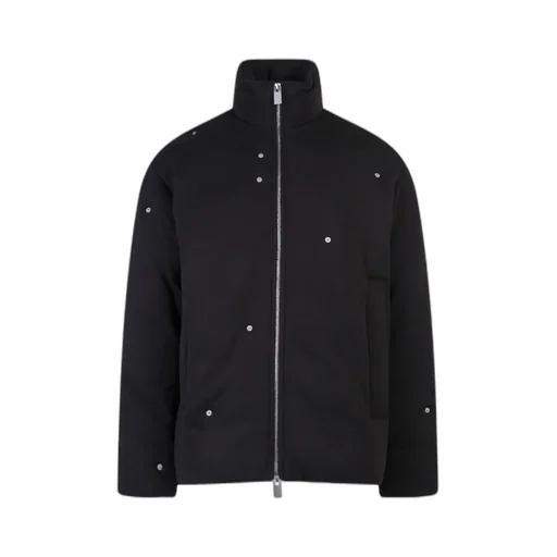 Padded Stud-Detail Jacket