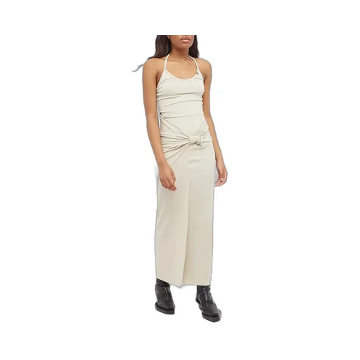 Knot-Detail Halterneck Dress