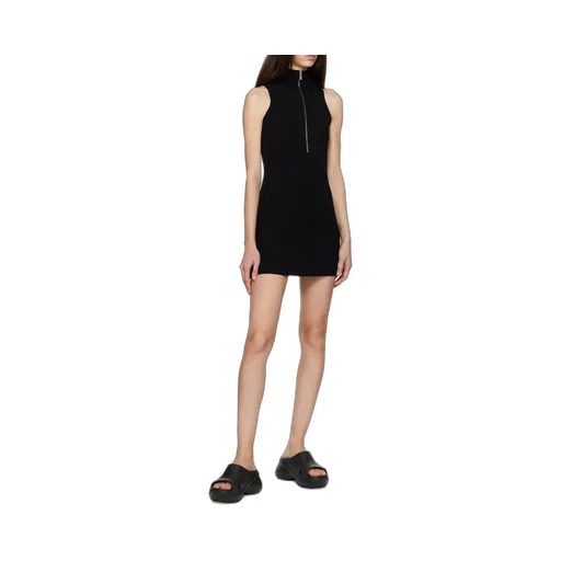 Zip-Up Knit Dress