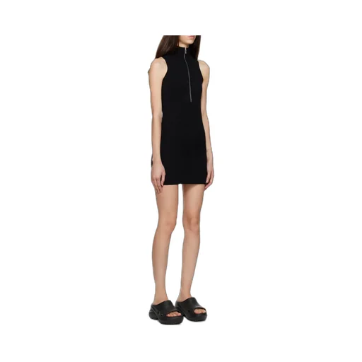 Zip-Up Knit Dress