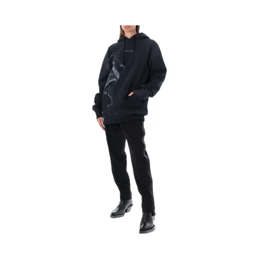 Logo-Print Wave Hoodie