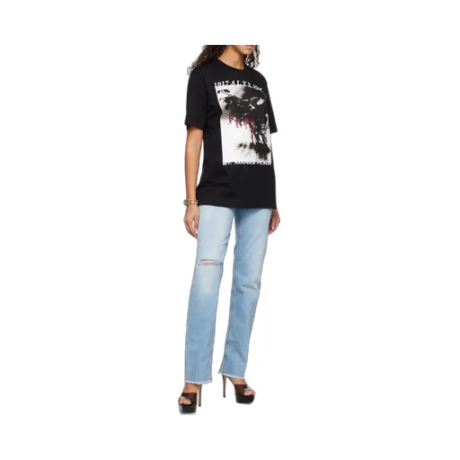 Logo-Print Detail T-Shirt