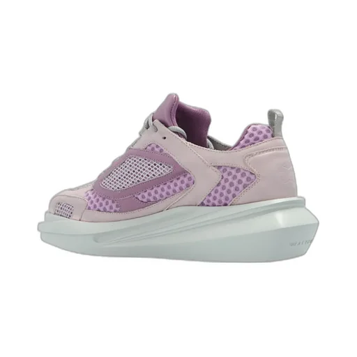 Mesh-Panel Low-Top Sneakers
