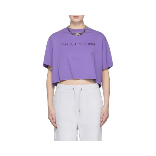 Logo-Print Cropped T-Shirt