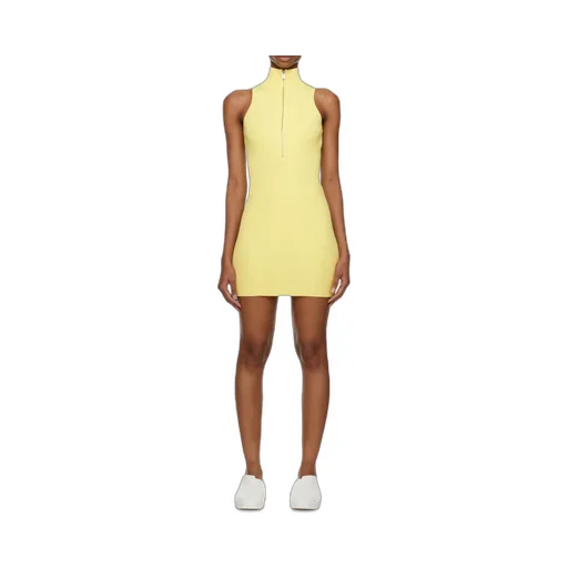 Logo Zipper Dress