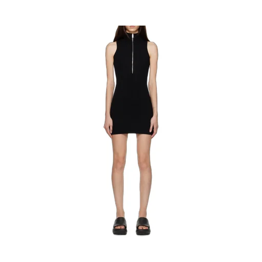Zip-Up Knit Dress