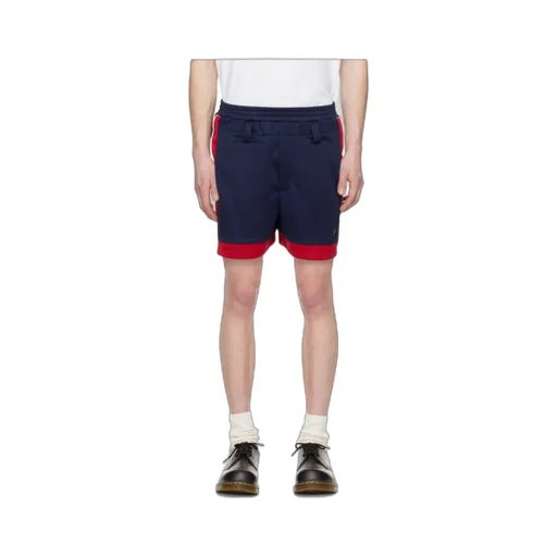 Logo-Appliqué Striped Track Shorts