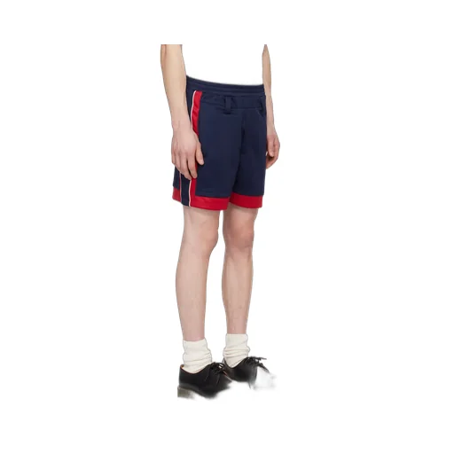 Logo-Appliqué Striped Track Shorts