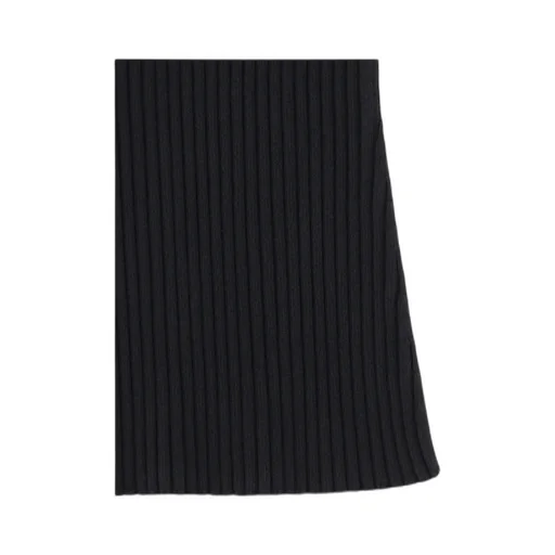 Buckle Detailed Knitted Mini Dress