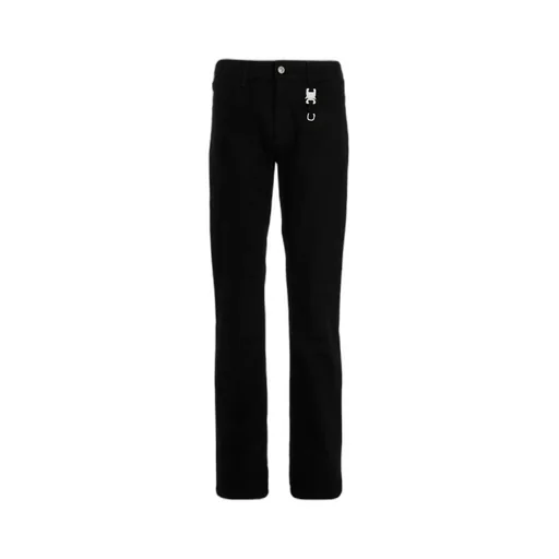 Belt Looped Straight-Leg Jeans