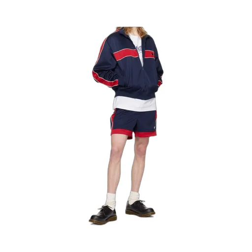 Logo-Appliqué Striped Track Shorts