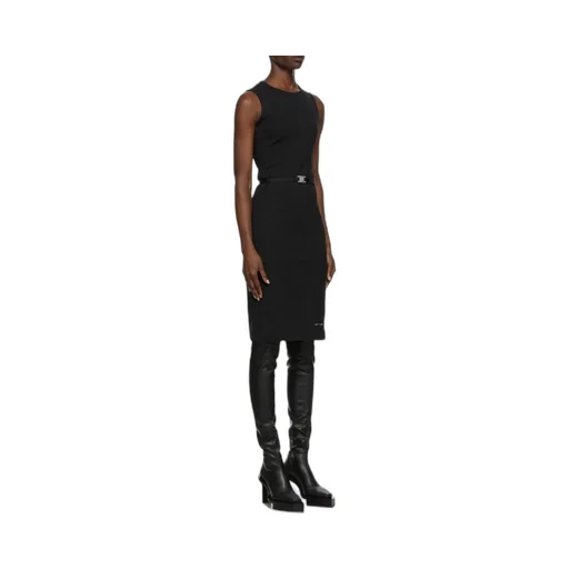 Buckle Belted Mini Dress