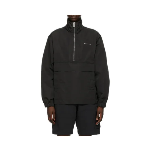 Logo Plaque High-Neck Windbreaker