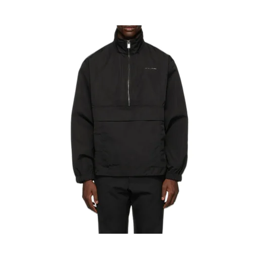 Logo Plaque High-Neck Windbreaker