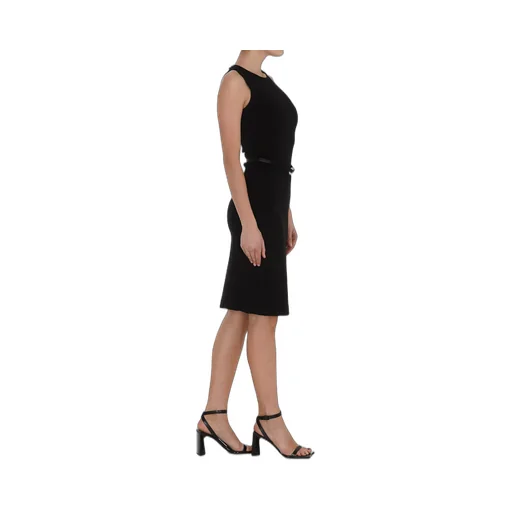 Buckle Belted Mini Dress