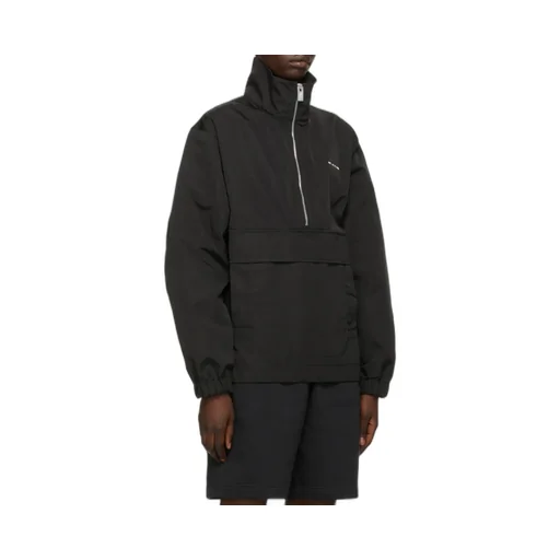 Logo Plaque High-Neck Windbreaker
